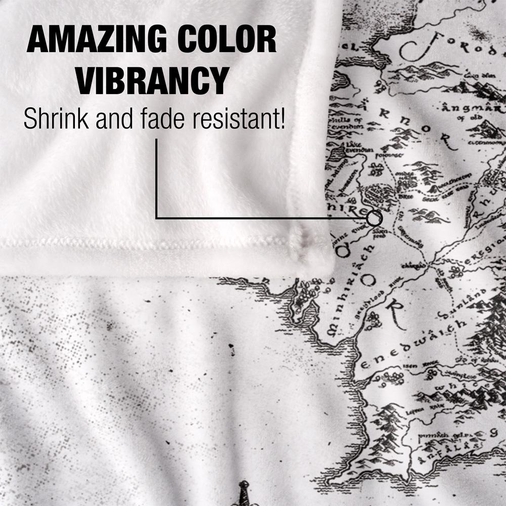 Multicoloured - Lifestyle - Lord Of The Rings World Map Blanket