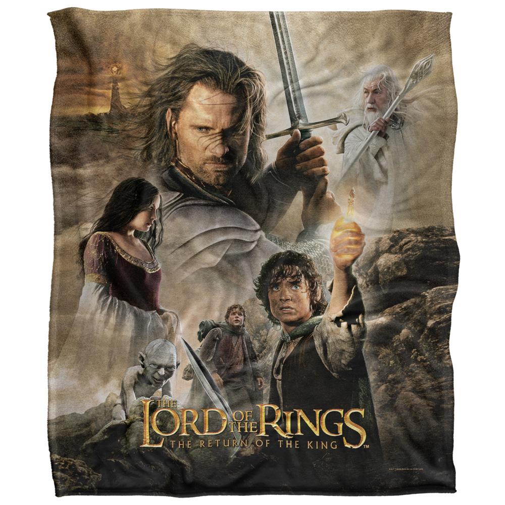 Multicoloured - Front - Lord Of The Rings Return Of The King Movie Poster Blanket