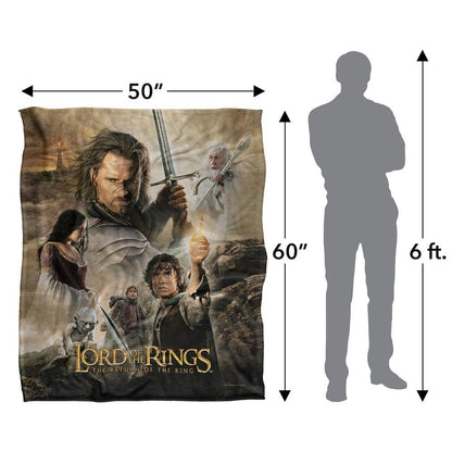 Multicoloured - Pack Shot - Lord Of The Rings Return Of The King Movie Poster Blanket
