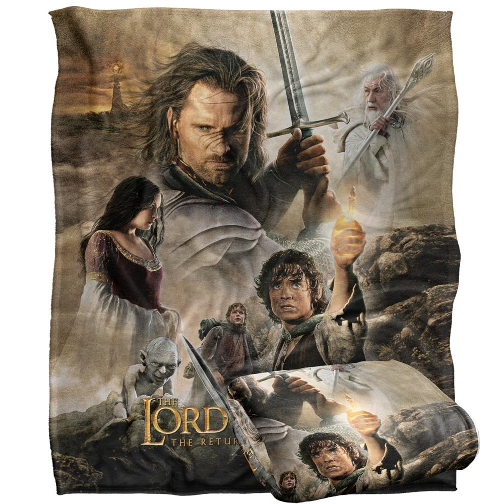 Multicoloured - Side - Lord Of The Rings Return Of The King Movie Poster Blanket