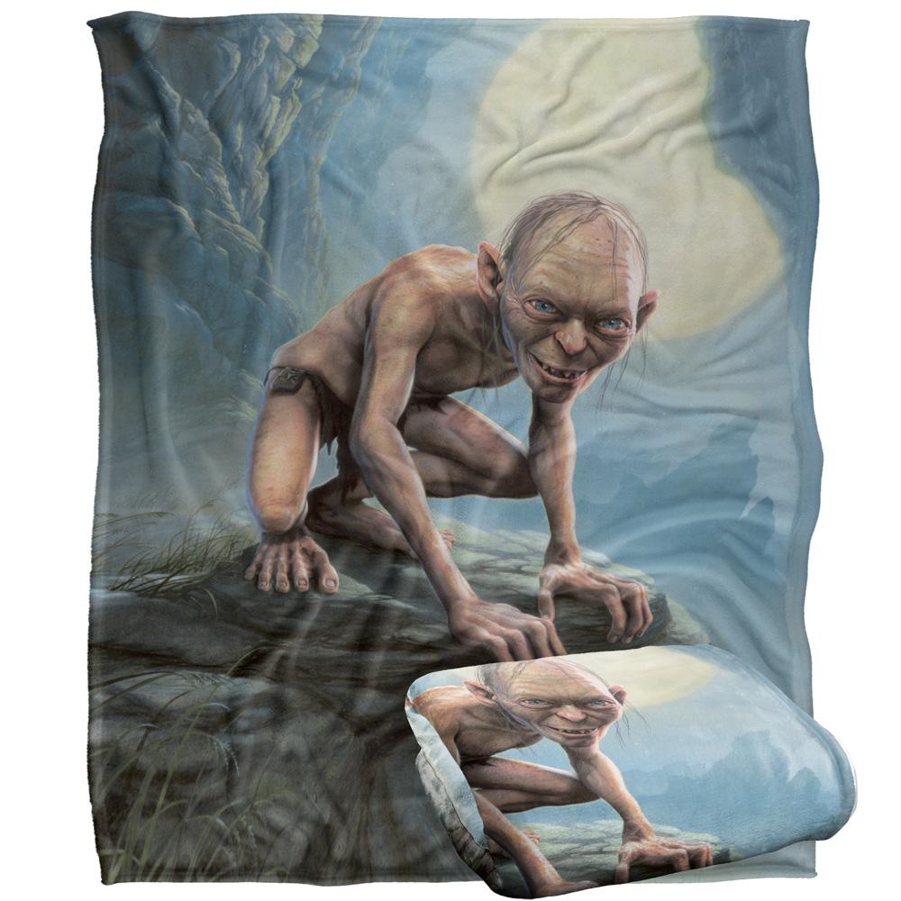 Multicoloured - Side - Lord Of The Rings Gollum Blanket