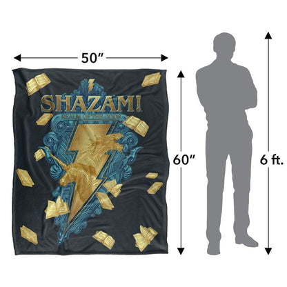 Multicoloured - Pack Shot - Shazam Realm Of The Gods Blanket