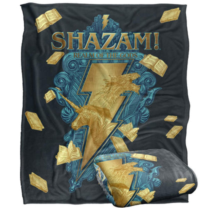Multicoloured - Side - Shazam Realm Of The Gods Blanket