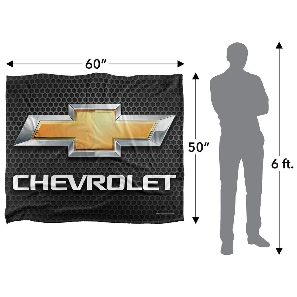 Multicoloured - Pack Shot - Chevrolet Chrome Logo Blanket