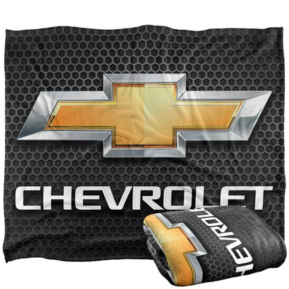 Multicoloured - Side - Chevrolet Chrome Logo Blanket