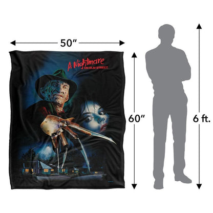 Multicoloured - Pack Shot - Nightmare On Elm Street Poster Freddy Krueger Blanket