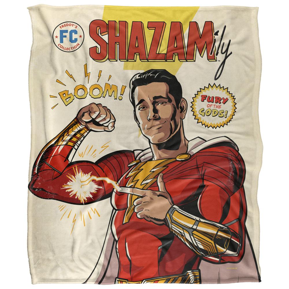 Multicoloured - Front - Shazam Comic Blanket
