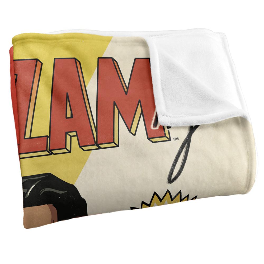 Multicoloured - Back - Shazam Comic Blanket