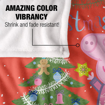White - Lifestyle - Peppa Pig Christmas Fun Blanket