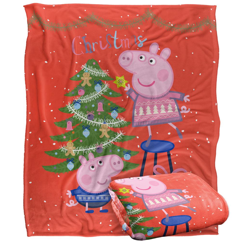 White - Side - Peppa Pig Christmas Fun Blanket