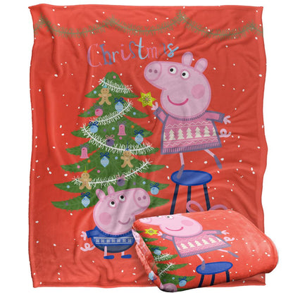 White - Side - Peppa Pig Christmas Fun Blanket