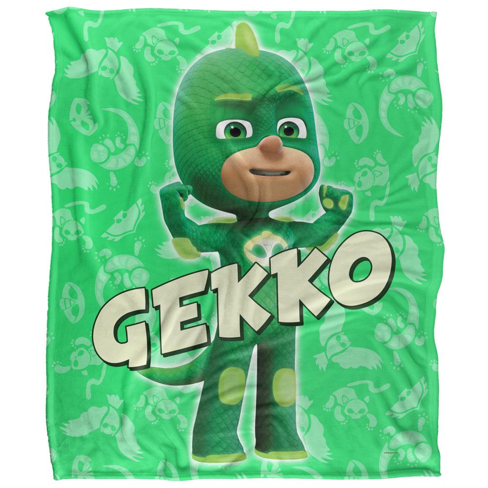 White - Front - PJ Masks Gekko Blanket