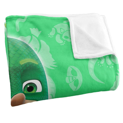 White - Back - PJ Masks Gekko Blanket
