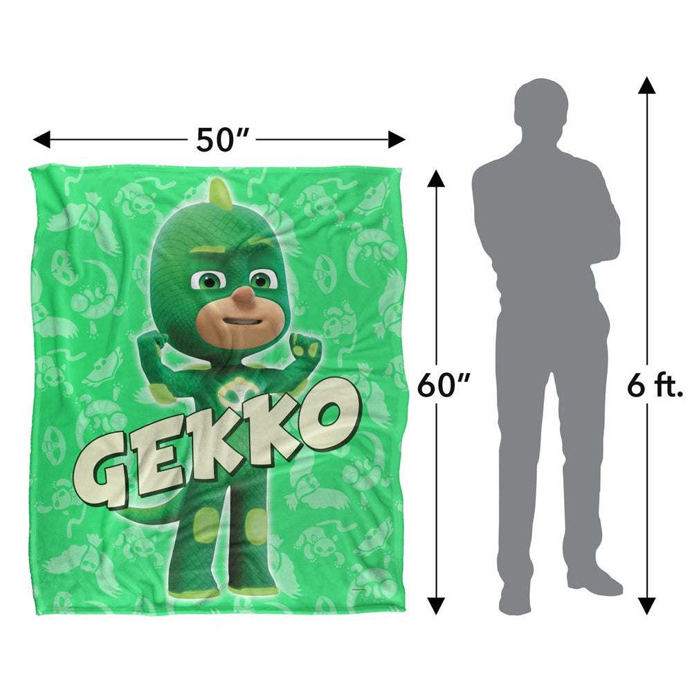 White - Pack Shot - PJ Masks Gekko Blanket