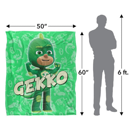 White - Pack Shot - PJ Masks Gekko Blanket