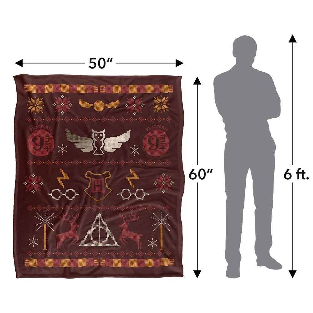 Multicoloured - Pack Shot - Harry Potter Fair Isle Blanket