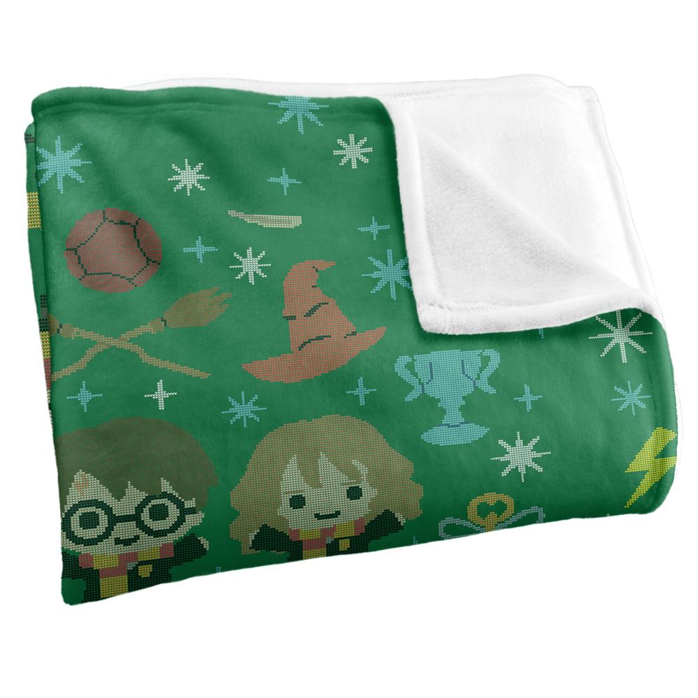 Multicoloured - Back - Harry Potter Chibi Icons Blanket