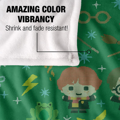 Multicoloured - Lifestyle - Harry Potter Chibi Icons Blanket
