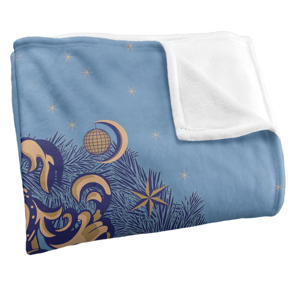 Multicoloured - Back - Harry Potter Happy Christmas Hogwarts Crest Blanket
