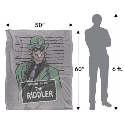 Multicoloured - Pack Shot - Batman Line Up Riddler Blanket