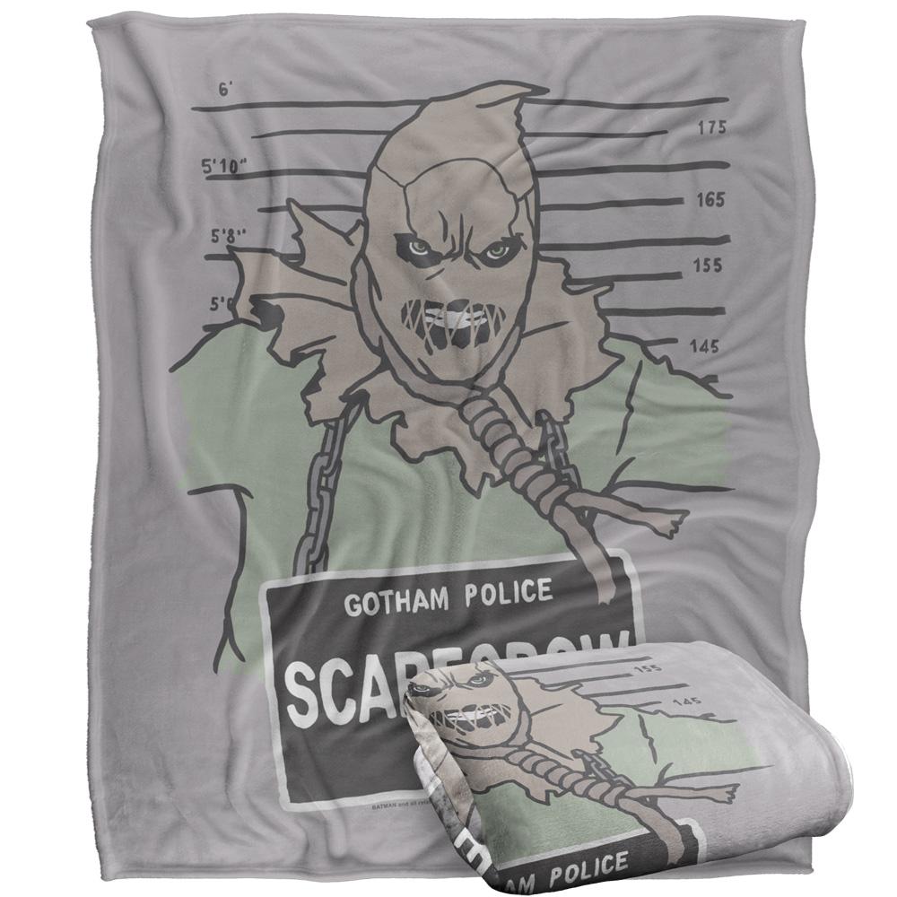 Multicoloured - Side - Batman Line Up Scarecrow Blanket