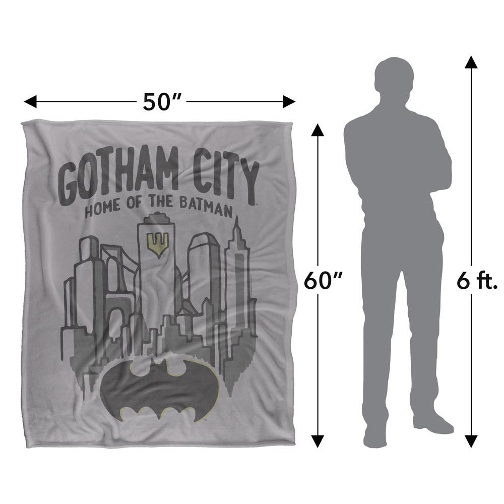Multicoloured - Pack Shot - Batman Gotham Blanket