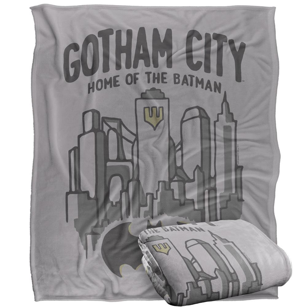 Multicoloured - Side - Batman Gotham Blanket