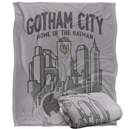 Multicoloured - Side - Batman Gotham Blanket