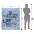 Multicoloured - Pack Shot - Rick And Morty Look At Me Mr Meeseeks Blanket
