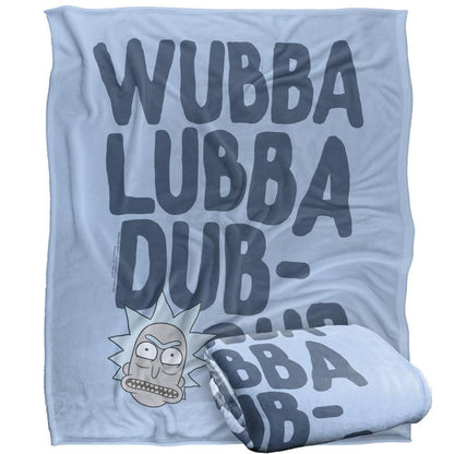 Multicoloured - Side - Rick And Morty Wubba Lubba Dub Dub Blanket