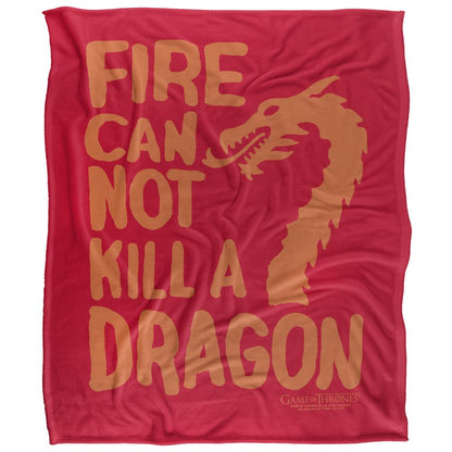 Multicoloured - Front - Game Of Thrones Fire Cannot Kill A Dragon Blanket