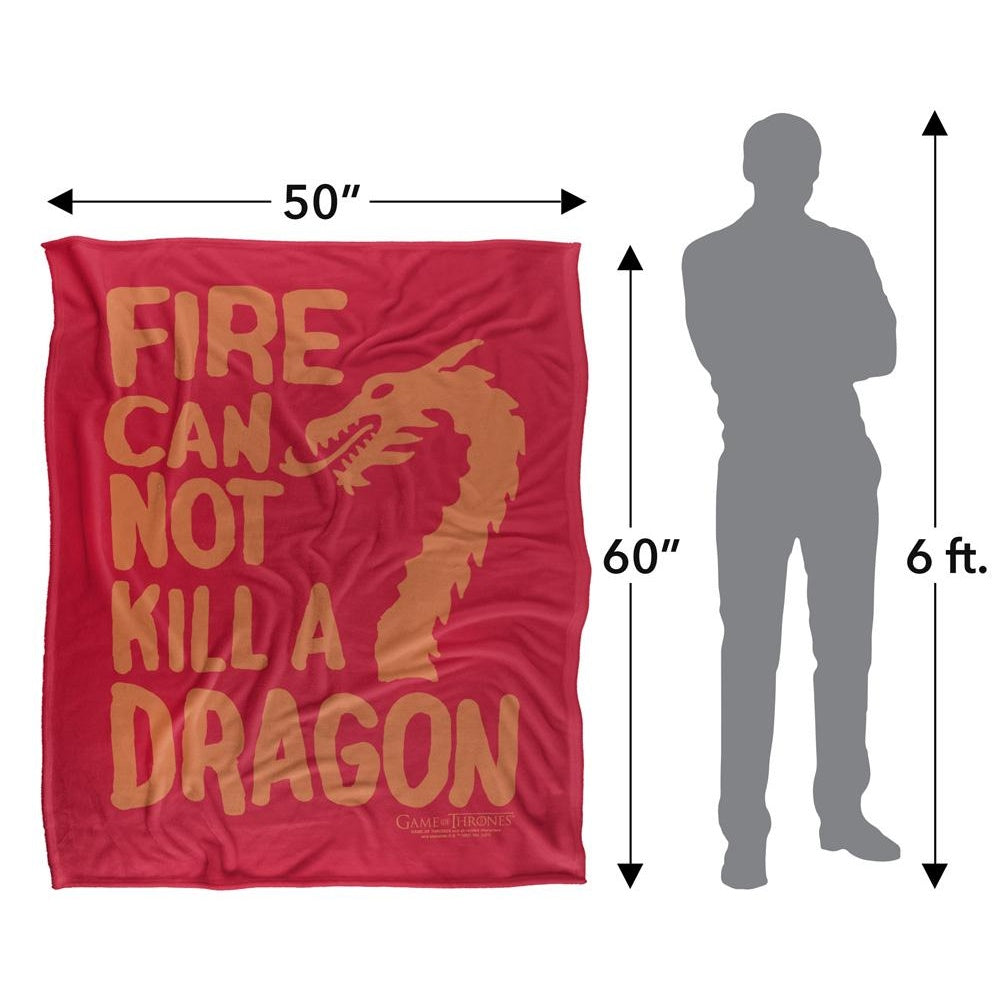 Multicoloured - Pack Shot - Game Of Thrones Fire Cannot Kill A Dragon Blanket