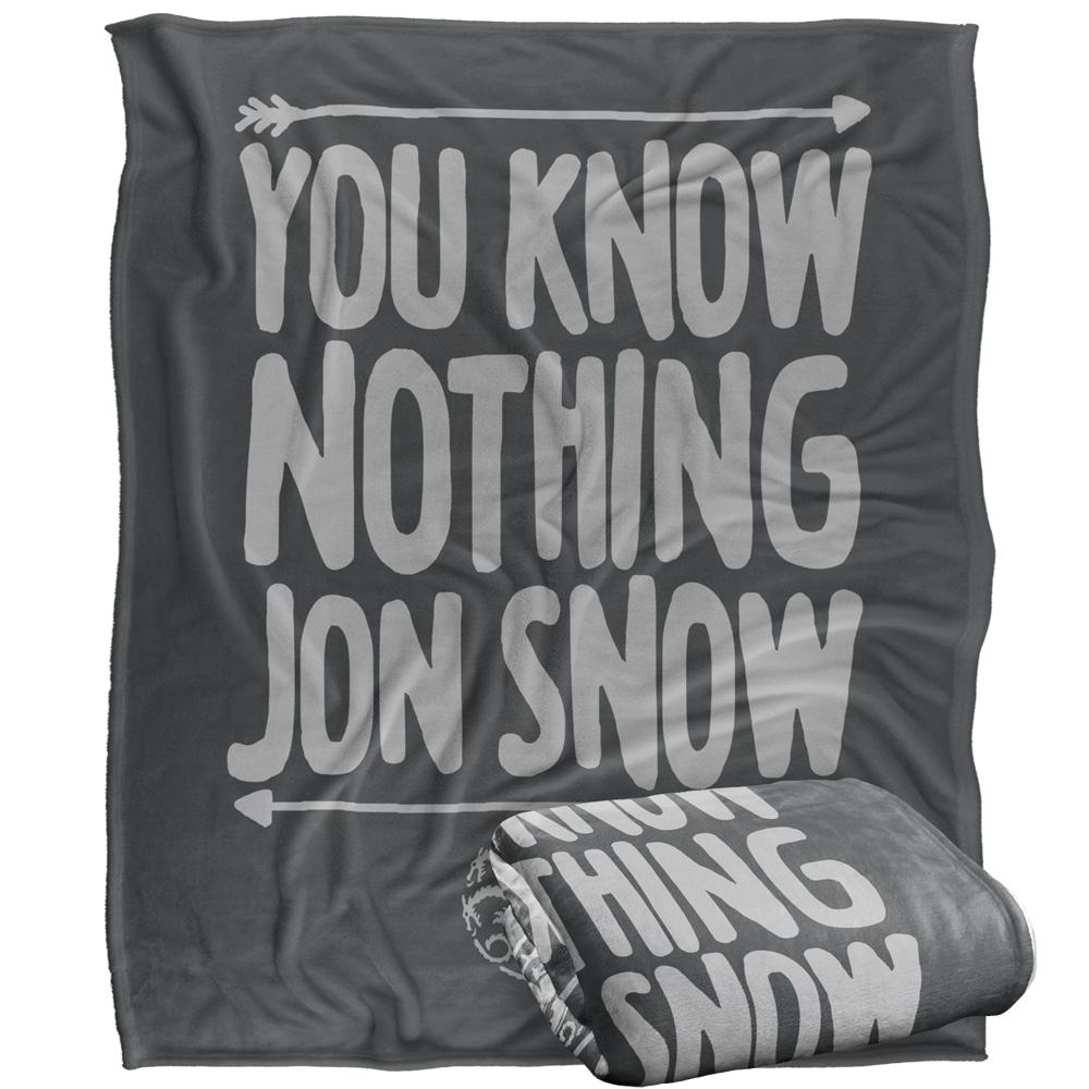 Multicoloured - Side - Game Of Thrones You Know Nothing Blanket