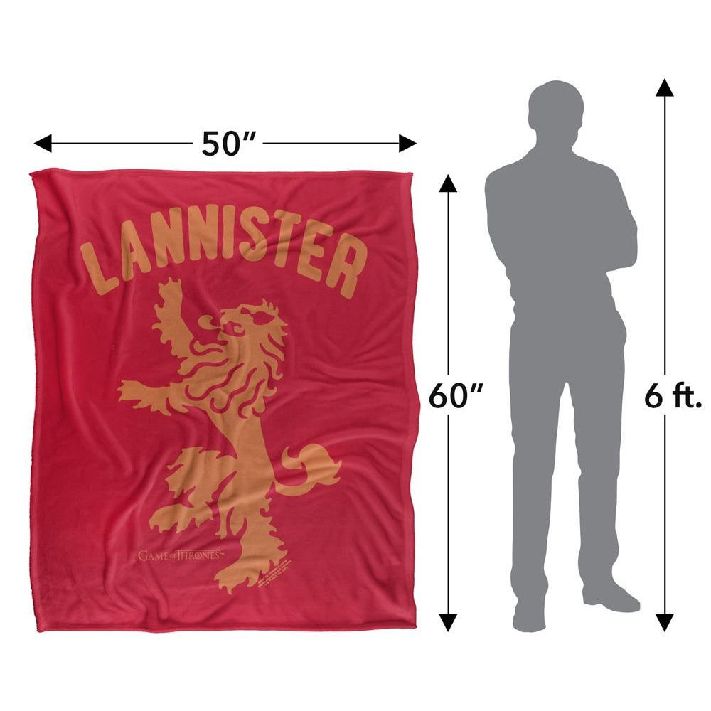 Multicoloured - Pack Shot - Game Of Thrones Lannister Crest Blanket