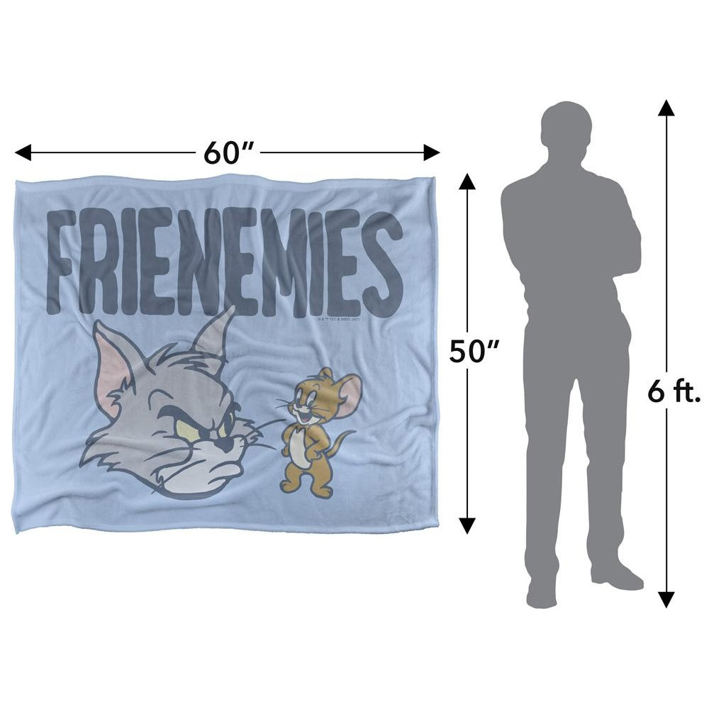 Multicoloured - Pack Shot - Tom & Jerry Frienemies Blanket