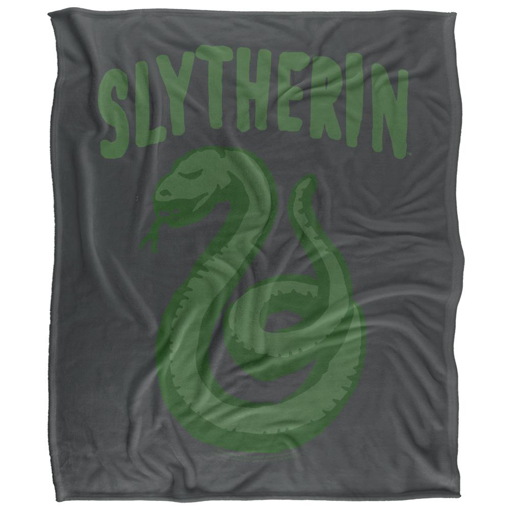 Multicoloured - Front - Harry Potter Slytherin Doodle Blanket