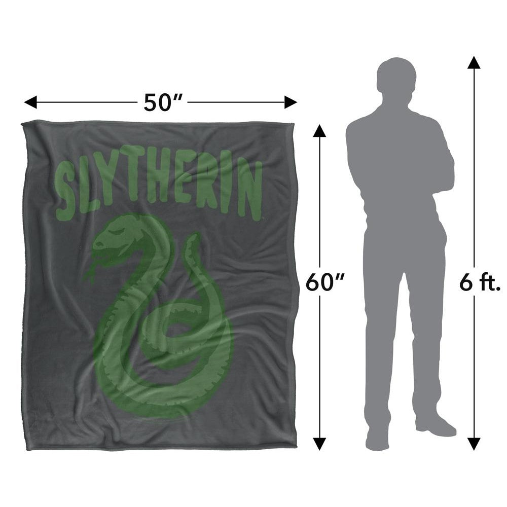 Multicoloured - Pack Shot - Harry Potter Slytherin Doodle Blanket