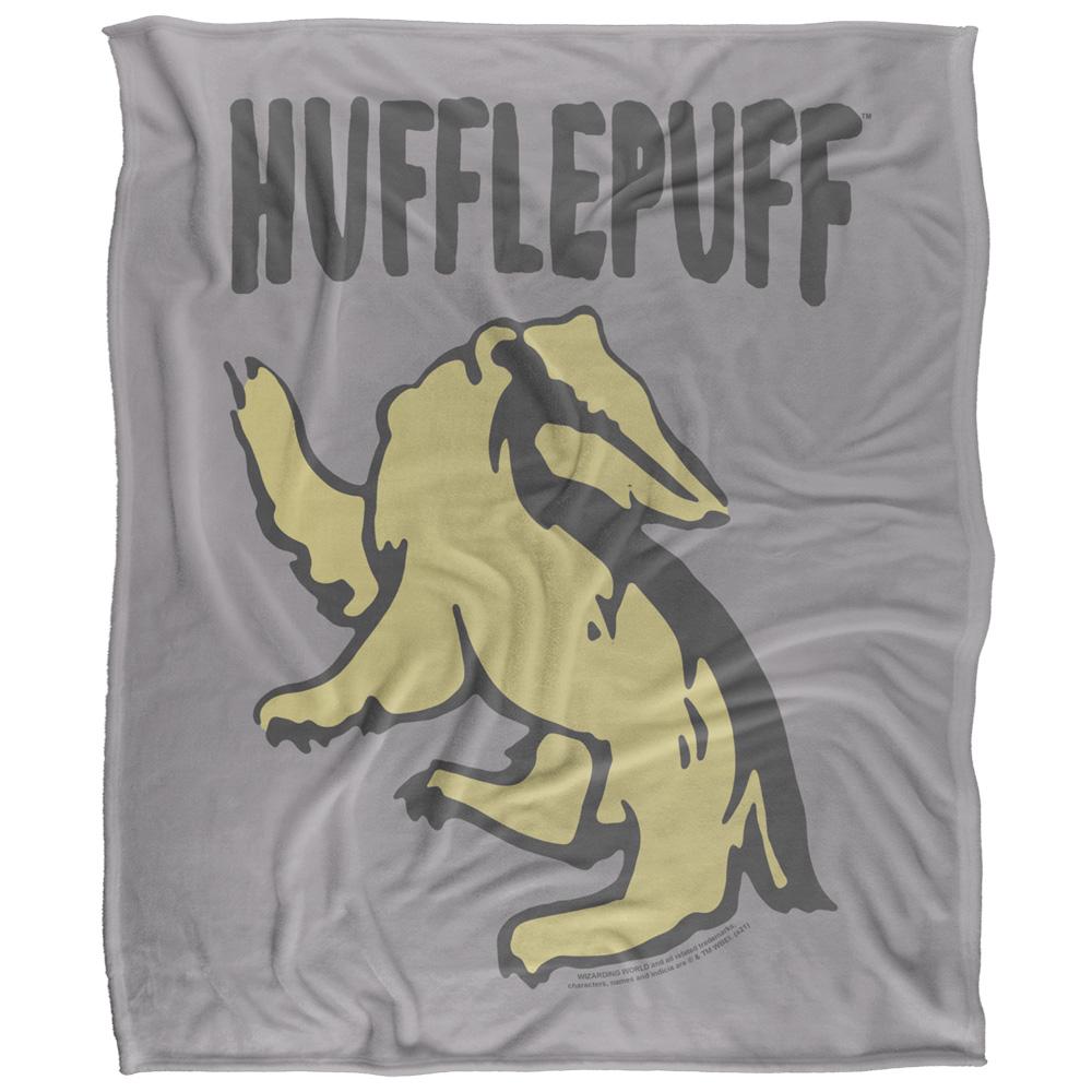 Multicoloured - Front - Harry Potter Hufflepuff Doodle Blanket