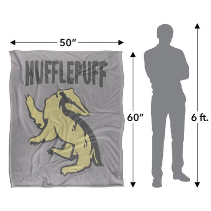 Multicoloured - Pack Shot - Harry Potter Hufflepuff Doodle Blanket