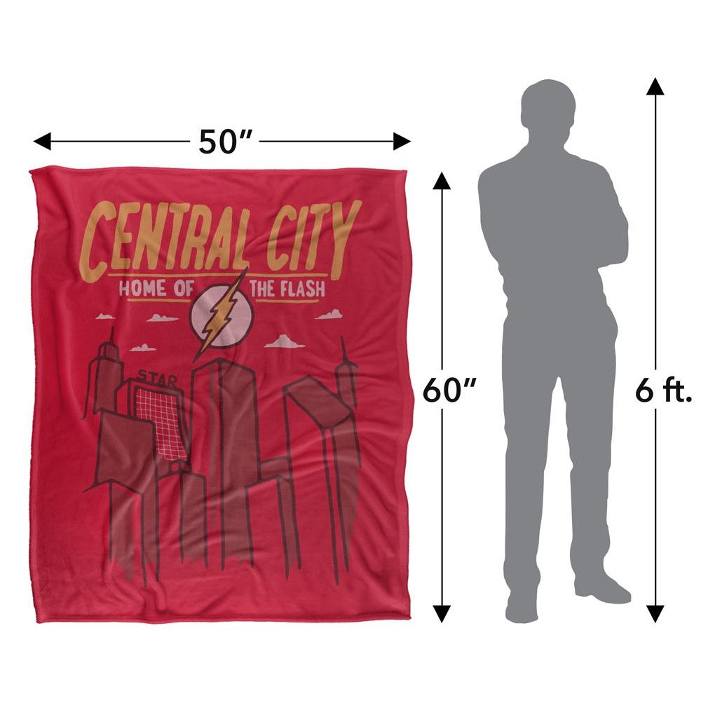 Multicoloured - Pack Shot - The Flash Central City Blanket