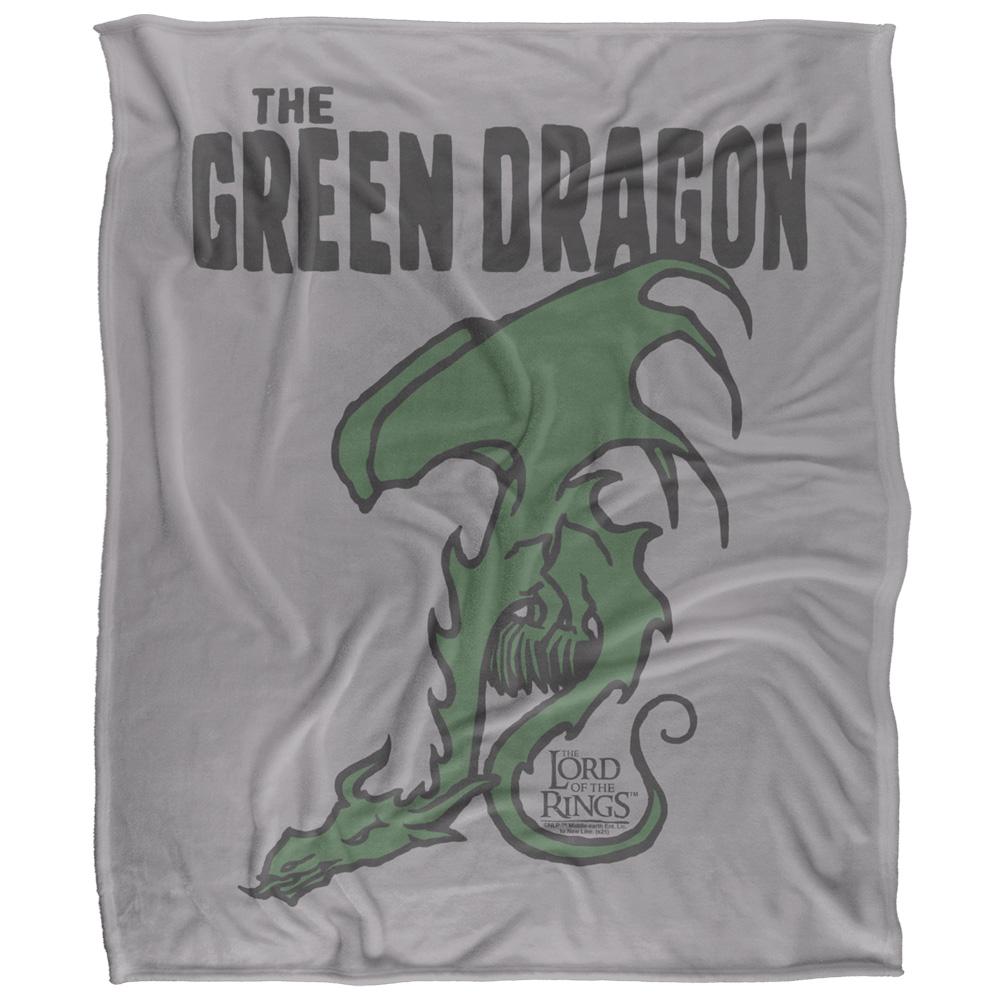 Multicoloured - Front - Lord Of The Rings The Green Dragon Blanket