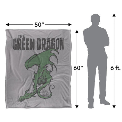 Multicoloured - Pack Shot - Lord Of The Rings The Green Dragon Blanket