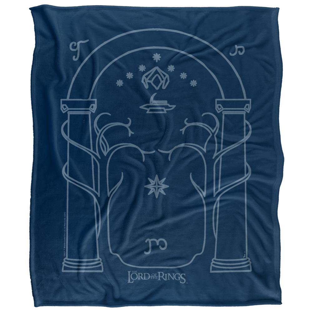 Multicoloured - Front - Lord Of The Rings Mellon Blanket
