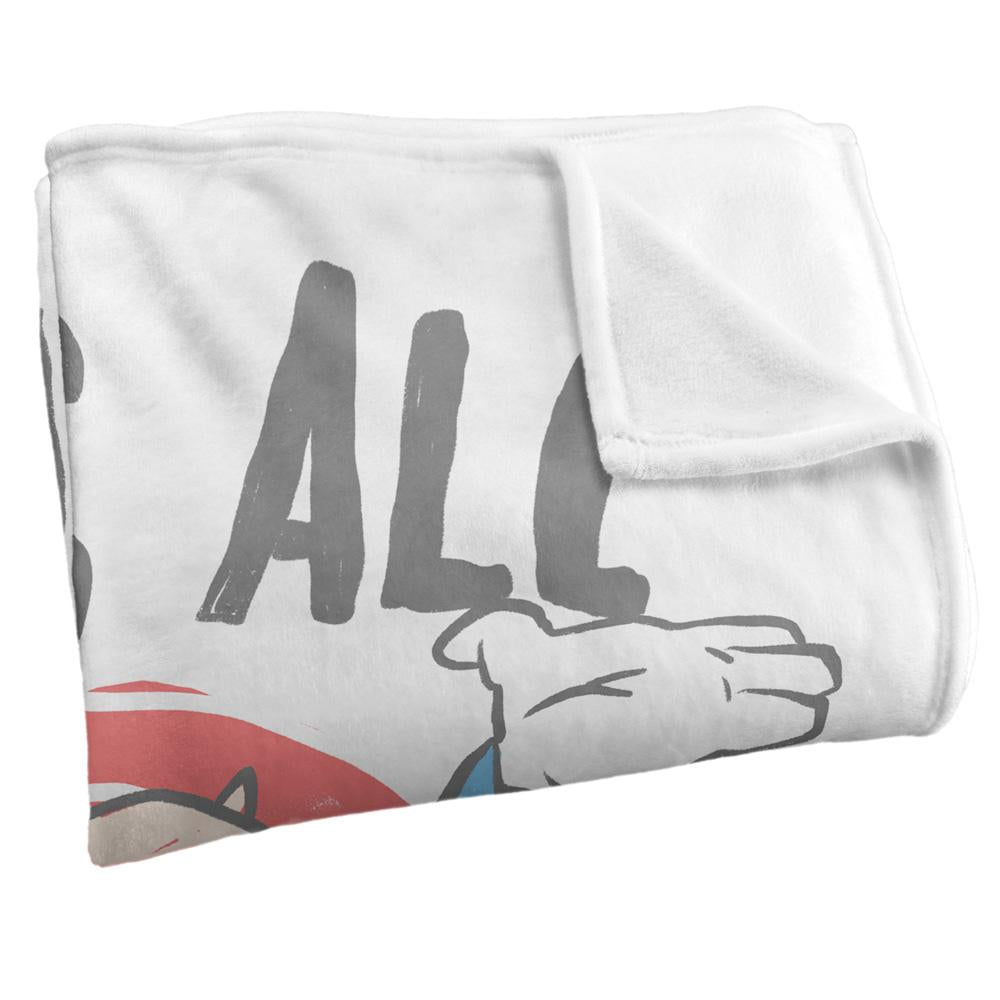 Multicoloured - Back - Looney Tunes Thats All Folks Porky Pig Blanket