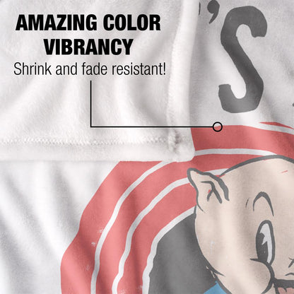 Multicoloured - Lifestyle - Looney Tunes Thats All Folks Porky Pig Blanket