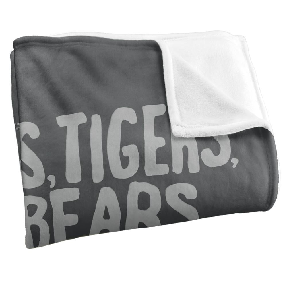 Multicoloured - Back - The Wizard Of Oz Lions, Tigers, And Bears Blanket
