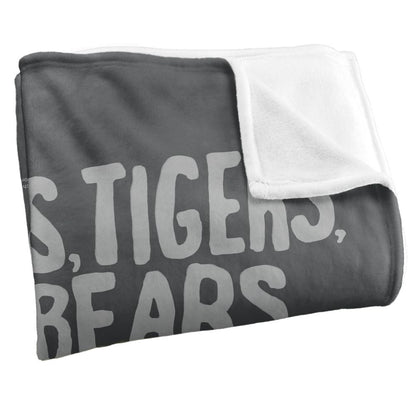 Multicoloured - Back - The Wizard Of Oz Lions, Tigers, And Bears Blanket