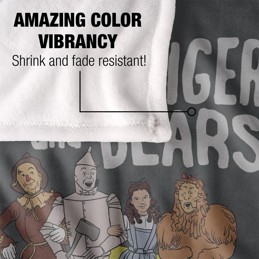Multicoloured - Lifestyle - The Wizard Of Oz Lions, Tigers, And Bears Blanket