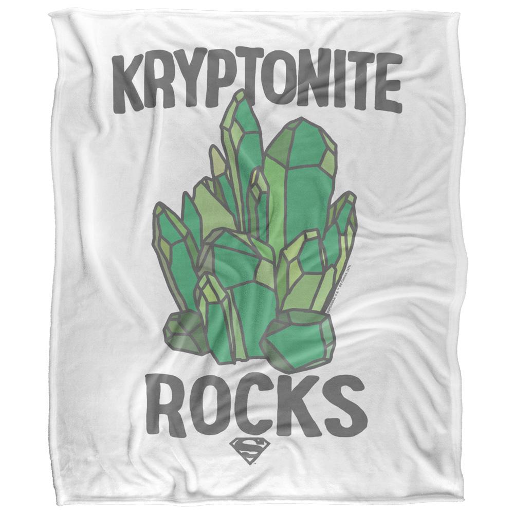 Multicoloured - Front - Superman Kryptonite Rocks Blanket