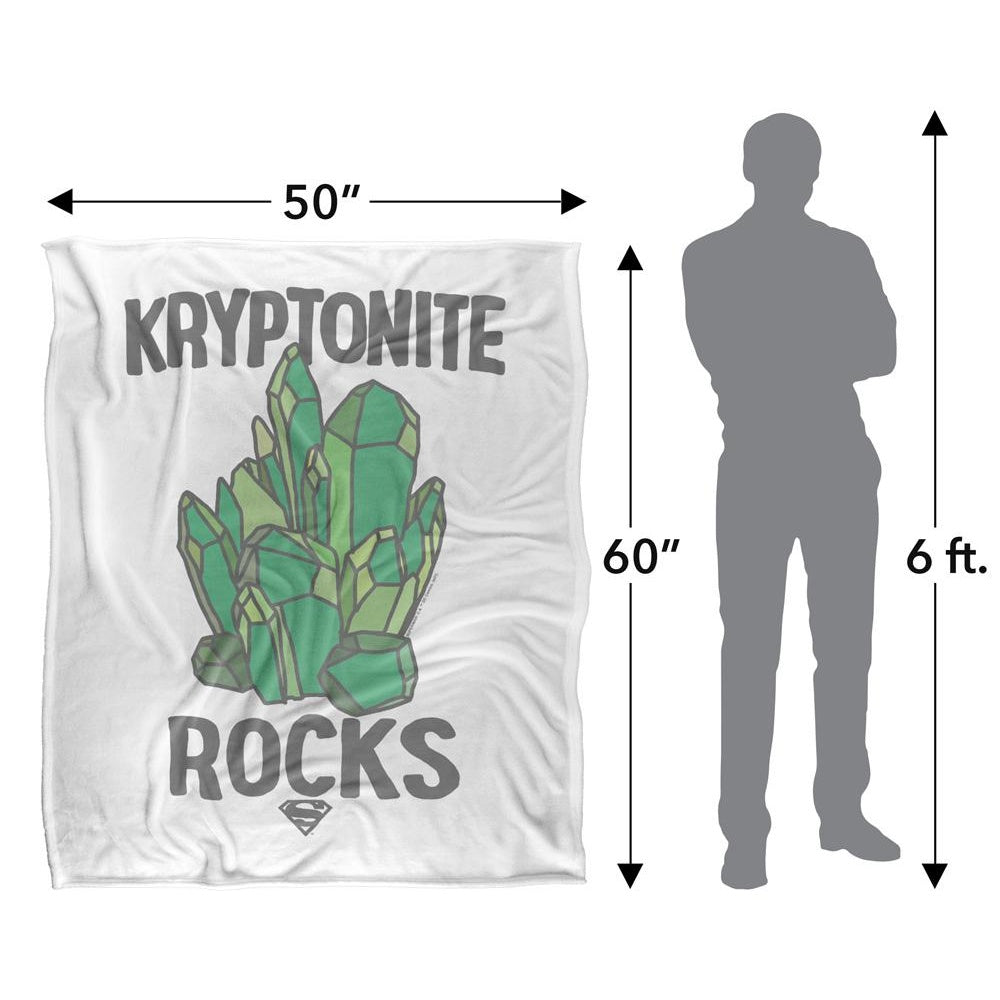 Multicoloured - Pack Shot - Superman Kryptonite Rocks Blanket